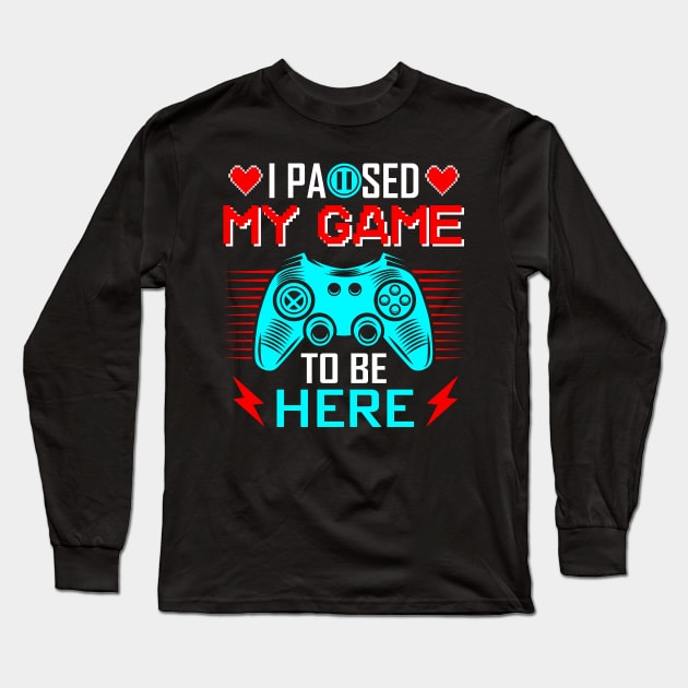 Paused Long Sleeve T-Shirt by East Texas Designs 